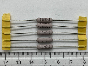小形酸化金属皮膜抵抗器2W RSS2 (5本) 13kΩJ (KOA) (出品番号754)