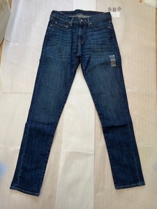 Abercrombie&Fitch アバクロンビー&フィッチ　RUSTIN ATHLETIC SKINNY W31 L34 インディゴ　スリム スキニー デニムパンツ 新品未使用　