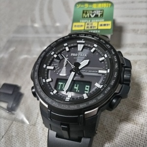 美品 CASIO PROTREK/プロトレック コンビネーションライン（PRW-6100YT-1JF）マルチバンド6 フィールドコンポジットバンド