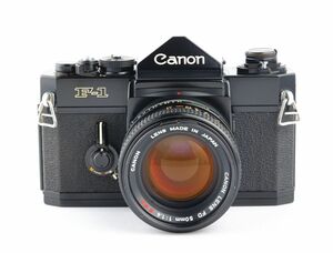06926cmrk Canon F-1 + New FD 50mm F1.4 MF一眼レフ フィルムカメラ