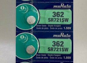 【送料無料/新品】■ムラタ■SR721SW ■( 2個）国産ボタン電池