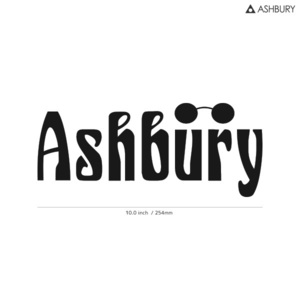 【ASHBURY】アシュベリー★17★ダイカットステッカー★切抜きステッカー★10.0インチ★25.4cm