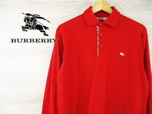 BURBERRY●バーバリー＜長袖ポロシャツ＞●M25y