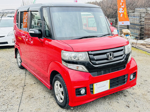 H27年 ホンダN-BOX CUSTOM G/L パッケージ 5万KM 車検6年5月★ETC★ ナビ ★HIDライト★機関