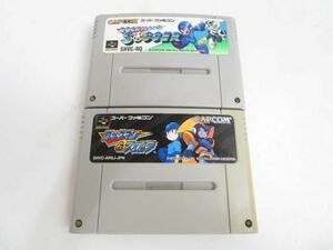 【同梱可】中古品 ゲーム スーパーファミコン ソフト ロックマン＆フォルテ ロックマンサッカー 2点 グッズセット