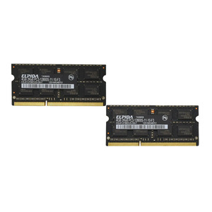 当日発送 Mac対応 メモリ DDR3 4GB × 2枚 ELPIDA PC3-12800S 中古品　7-1 DDR3-1600