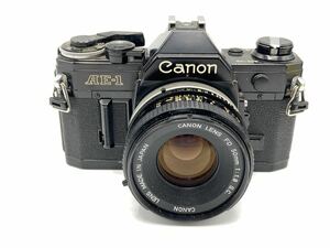 ★送料無料★Canon AE-1 ブラック フィルム一眼レフカメラ FD 50mm 1:1.8 S.C. 2703I