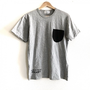 コムデギャルソン COMMEdesGARCONS 半袖Tシャツ サイズM - グレー×黒 レディース クルーネック/POCKET トップス