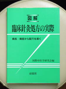 ●○図解 臨床針灸処方の実際　病名・病症から配穴を導く　国際中医学研究会　緑書房○●鍼灸 経絡 経穴 弁証 はりきゅう ツボ 傷寒論 五臓