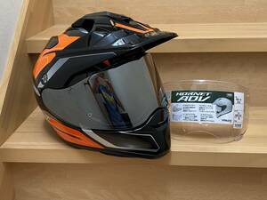 SHOEI HORNET ADV SEEKER　TC８ ショウエイ オフロードヘルメット SIZE M 未使用クリアシールド１枚付き