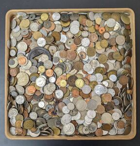 S42419 古美術 古銭 硬貨 硬幣 貨幣 外国銭 外国コイン 世界コイン 大量まとめ 約5kg アンティーク