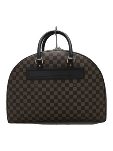 LOUIS VUITTON◆ノリータ24アワーズ_ダミエ・エベヌ_BRW/PVC/BRW