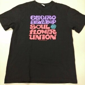 C11 バンドTシャツ　ソウルフラワーユニオン　ロゴT　SOUL FLOWER UNION 25周年記念　elevtro asyl-pop