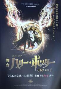 舞台「ハリー・ポッターと呪いの子」2022年 チラシ 非売品 藤原竜也 石丸幹二 向井理 中別府葵 早霧せいな 馬渕英里何 白羽ゆり