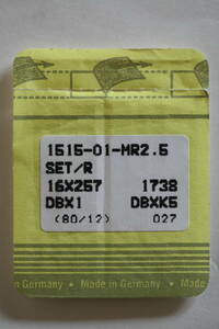 ♪♪♪SINGER・シンガー工業用ミシン針・1515-01-MR2.5 SET/R DB×1 12番手 10本♪♪♪15