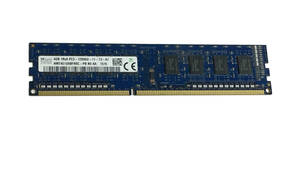 【中古パーツ】PC3 本体用 DDR3 メモリ hynix-SK 4GB 1R*8 PC3-12800U-11-13-A1 4GBx1枚　計4GB ■Ｍ（118）