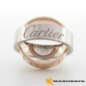 ◆◇【美品】Cartier カルティエ シークレット ラブリング K18WG/K18PG◇◆