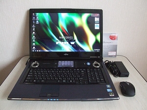 ☆高速大容量SSD搭載 FMV-BIBLO NW/G90 Core i3 M330 2.13GHz/8GB/SSD480GB/18.4型フルHD/Windows 7 (Windows10)☆4072