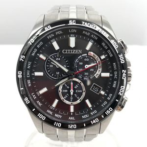 【中古】CITIZEN CB5874-90E エコドライブ クオーツ シルバー/ブラック シチズン[240017542318]