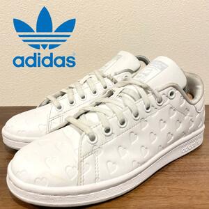 adidas STAN SMITH J アディダス スタンスミス ホワイト ハート レディース НР6201 ローカットスニーカー カジュアル 24cm