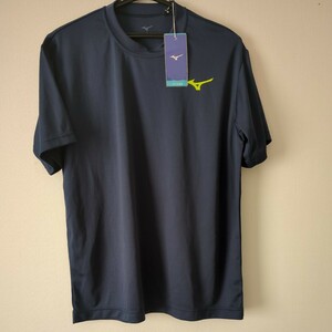 新品/MIZUNO　半袖 Tシャツ　ドライ　スポーツウェア　ネイビー　Lサイズ　メンズ　紳士　ミズノ　紺