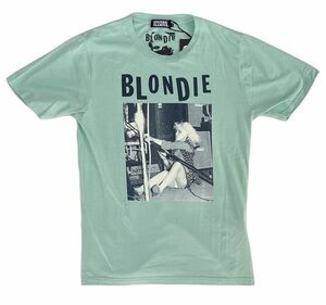 未使用 バンドT ヒステリックグラマー HYSTERIC GLAMOUR ブロンディ BLONDIE Tシャツ 両面 グリーン サイズS [b7-0022]