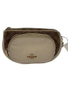 COACH◆ウエストバッグ/PVC/BRW/M2011-6548/※レザースレ有/金具塗装剥がれ有