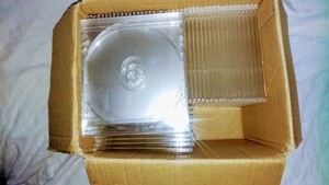 CD, DVD,BD空ケース（5mm厚）５０枚＋α　　（透明、半透明　混在）