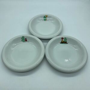 ムーミン キャラクター プレート皿 食器 昭和レトロ サンヨー ノベルティ 3枚セット