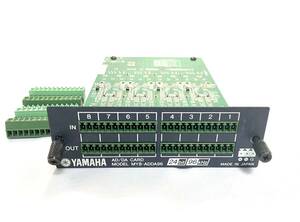 送料無料 美品 YAMAHA【MY8-ADDA96】96kHz対応/Mini-YGDAIカード/8chチャンネルアナログ入出力カード 動作品