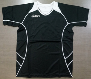 ASICS(アシックス) プラクティス半袖シャツ ブラック　Lサイズ XW6545-9001 