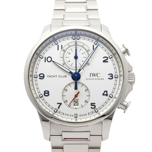 IWC ポルトギーゼ ヨットクラブ クロノグラフ IW390702 シルバー文字盤 中古 腕時計 メンズ