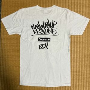 Supreme x KRS ONE コラボ バクプリ入り box logo Tシャツ 白M レア Tee ヒップホップ