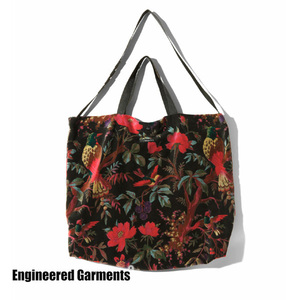 Engineered Garments 23AW新作Carry All Tote -Bird Pt. Velveteen 未使用品 税込定価18700円 エンジニアドガーメンツネペンテスS2W8