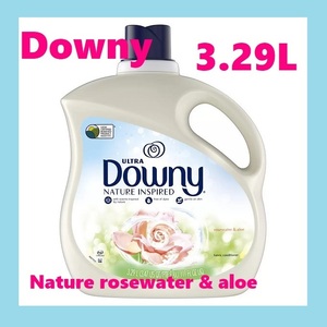 【大人気】 Downy ダウニー ネイチャー ローズウォーター&アロエ 柔軟剤 3.29L コストコ COSTCO 大容量 香り長持ち 持続 まとめ買い