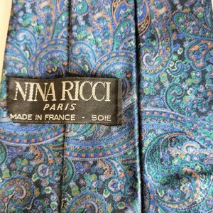 NINA RICCI(ニナリッチ)青緑涙ネクタイ