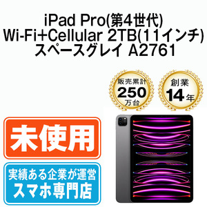 新品 iPadPro4 2TB スペースグレイ A2761 Wi-Fi+Cellular 11インチ 第4世代 2022年 本体 未使用品 SIMフリー