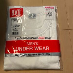送料無料　新品　B.V.D. 丸首半袖Tシャツ　サイズL 白ホワイト　送料込み