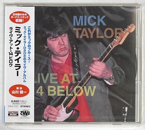 M5967◆MICK TAYLOR/ミック・テイラー◆LIVE AT 14 BELOW/ライヴ・アット・14ビロウ(1CD)未開封日本盤