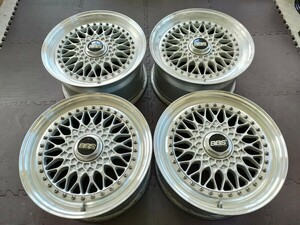 17inch BBS RS229 2本 RS300 2本 pcd 5×114.3 TOYOTA用ハブ径60mm センターキャップ 4枚付属