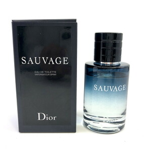 8割ほど Dior SAUVAGE EDT 60ml ディオール ソバージュ オードトワレ 香水(Y0421_2)