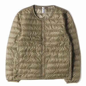 Mont-Bell モンベル ジャケット サイズ:M B:MING by BEAMS 別注 ラウンドネック スペリオ ダウンジャケット カーキ アウター