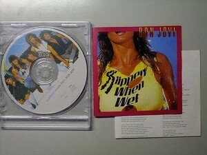 CD【Bon Jovi】ボン・ジョヴィ SLIPPERY WHEN WET 国内盤 ピクチャーレーベル [禁じられた愛 リヴィン・オン・ア・プレイヤー ほか
