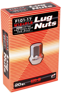 KYO-EI ホイールナット キョーエイ F101-17-20P 1.5 17HEX M12 メッキ ナット 袋 20個 1SET 全長31mm Lug Nut 協永