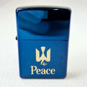 【ZIPPO】ジッポー THE PEACE DESIGN ザ・ピース・デザインキャンペーン JTオリジナル 懸賞品 ブルーチタンコーティング 1999年製 