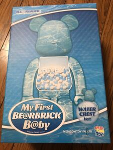 メディコムトイ ベアブリック 400 千秋 MY FIRST BE@RBRICK B@BY Water Crest Ver. 100％ & 400％