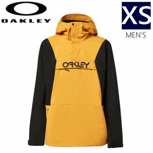 ● OAKLEY TNP TBT INSULATED ANORAK JKT AMBER YELLOW BLACKOUT XSサイズ メンズ スノーボード スキー ジャケット 23-24 日本正規品