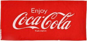 【コカ・コーラ】ジャガード レジャータオル L〈COC1248A〉75×150cm