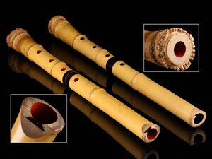 【琴》送料無料 時代和楽器 竹造 琴古流 尺八 二本 KT406
