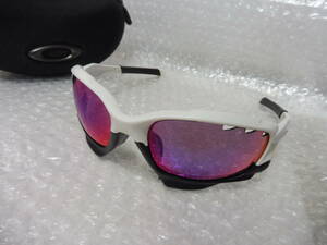 ケース付 OAKLEYオークリー サングラス JAWBONE ジョウボーン OAKLEY Racing jacket　ホワイト　ブラック